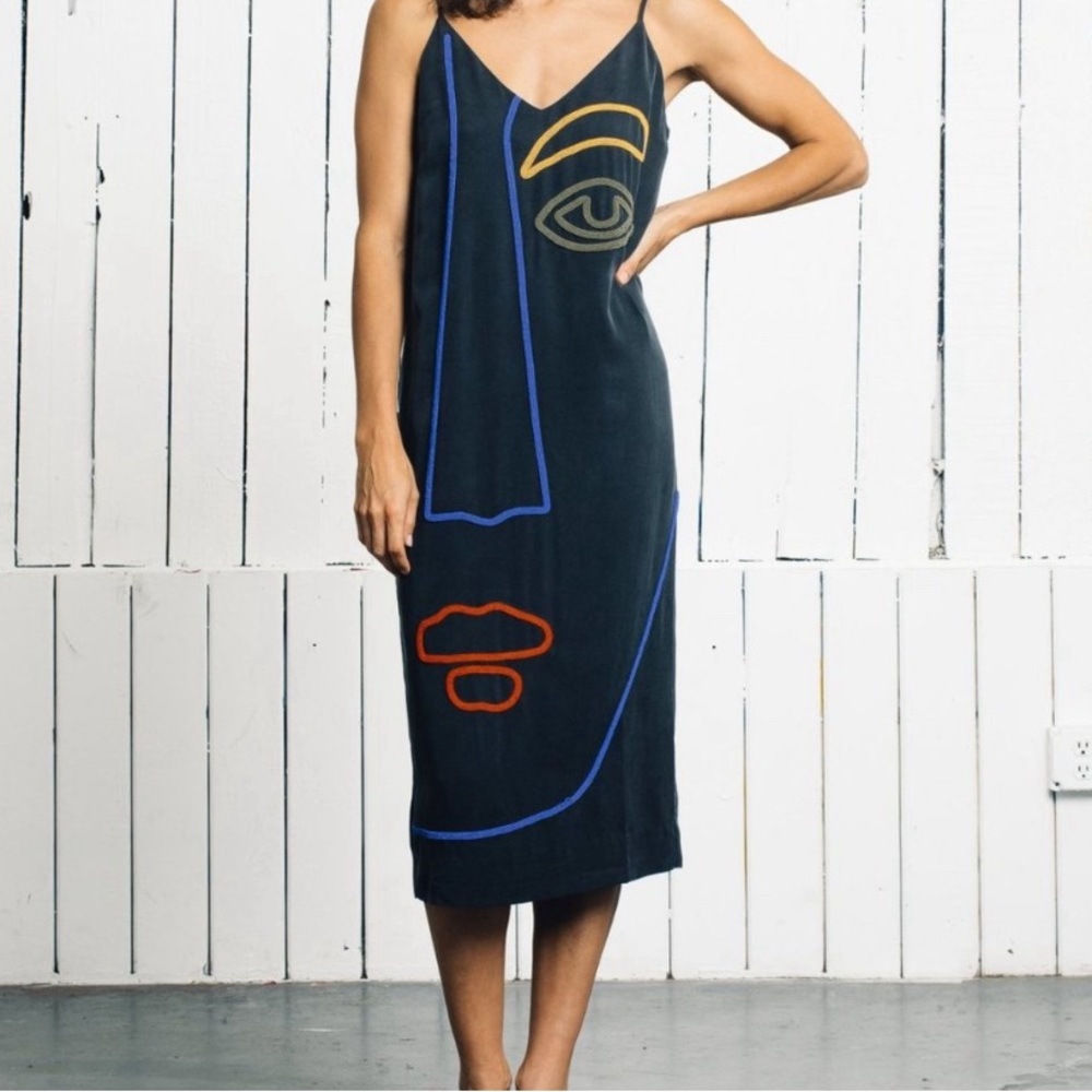 Mara Hoffman Hand Beaded Georgia Face Dress